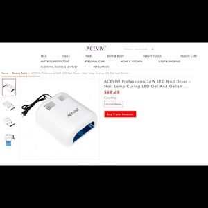 Acevivi LED 36w nail dryer for gel manicures